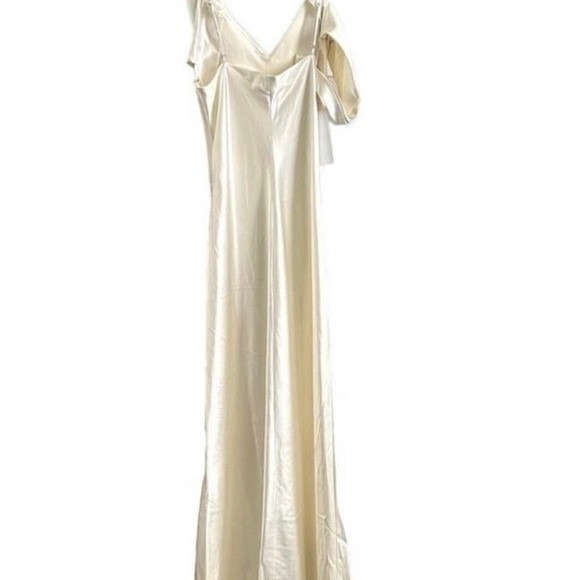 Reformation Ronda Dress Silk Wedding Dress Ivory New - Picture 10 of 10